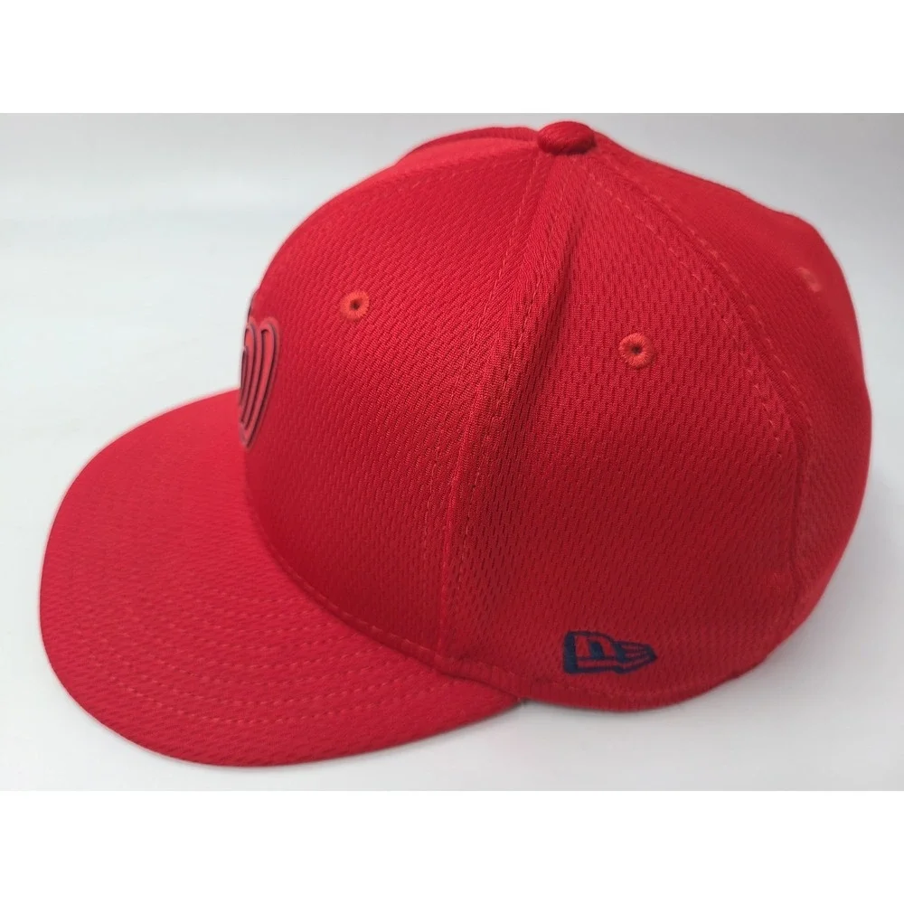 Washington Nationals New Era 59Fifty Fitted 7‎ 3/8 Hat Cap Polyester Men MLB Red
